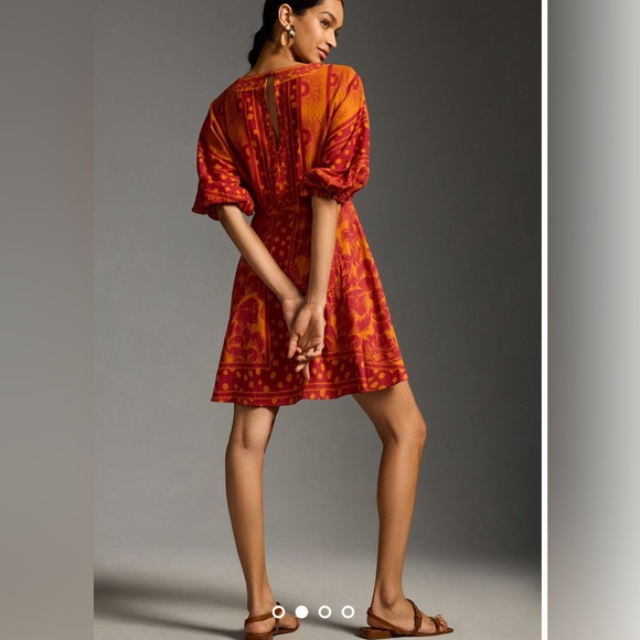 Farm Rio x Anthropologie Printed V Neck Tunic Dress - Picture 2 of 10